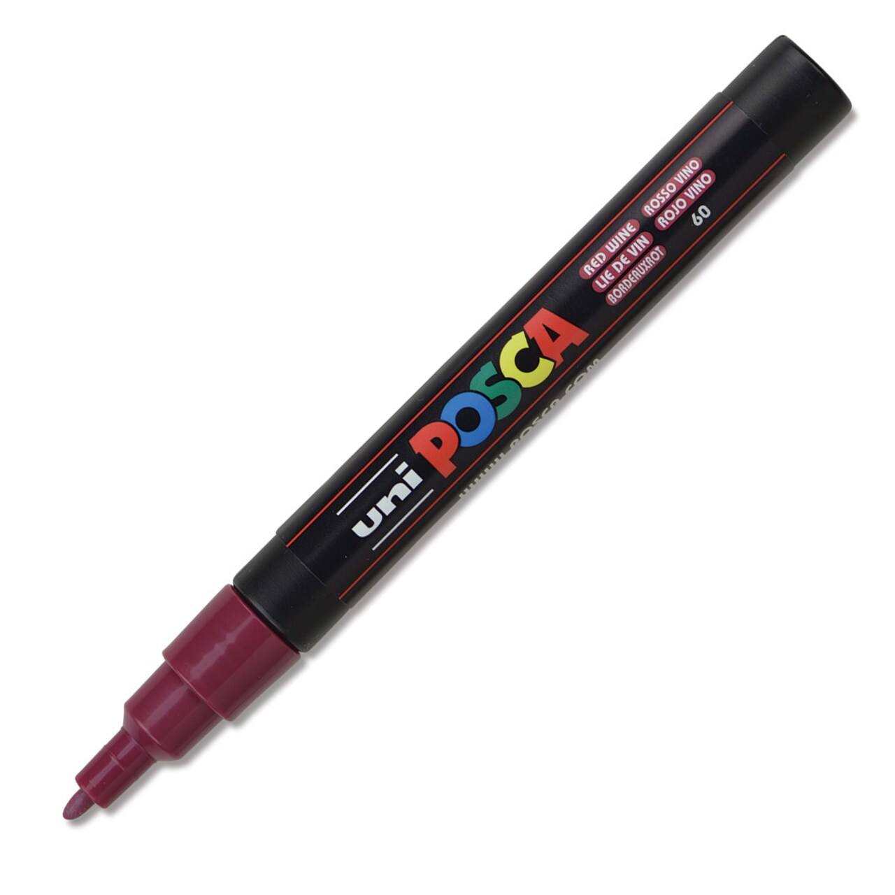 Uni Posca Paint Marker - Red Wine, Fine, Bullet Tip, 0.9mm-1.3mm